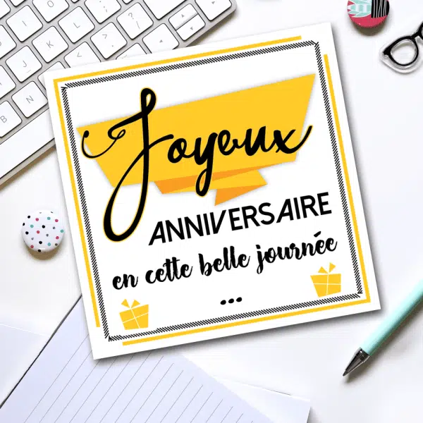 Joyeux anniversaire en cette belle journée...