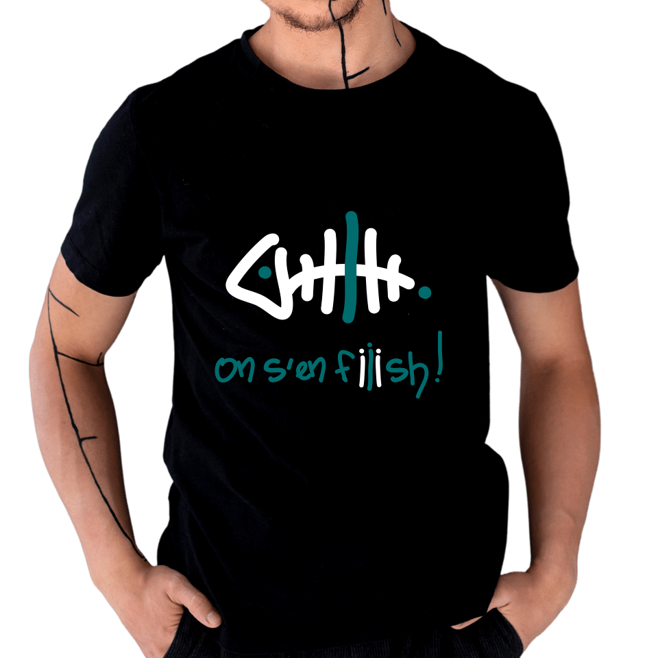 [T-shirt] On s’en fiiish ! (H) - noir